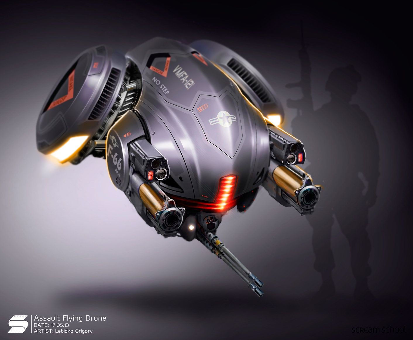 Wallpaper #eb723 Concept Sci Fi Drone Obj