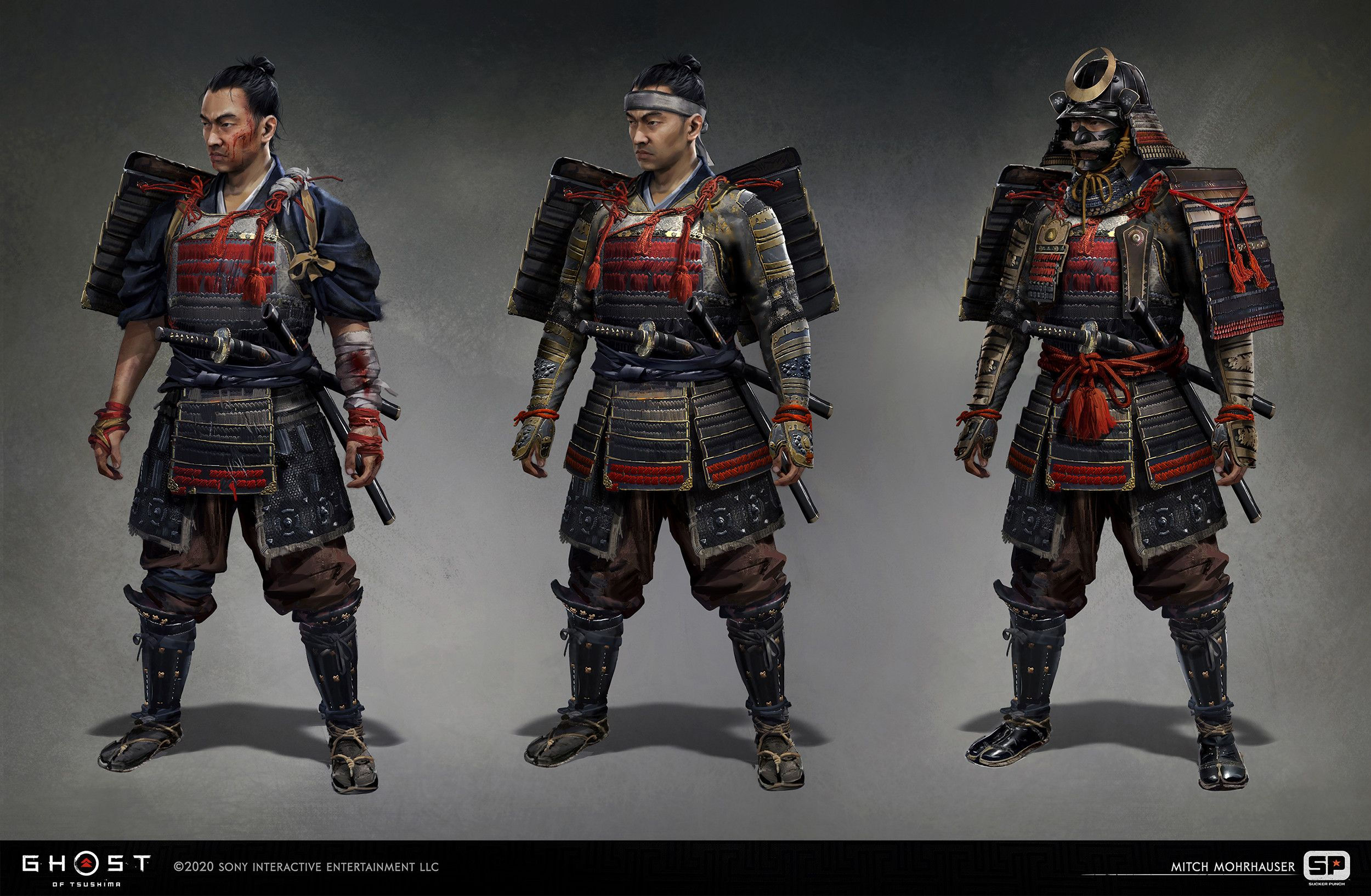 Wallpaper #RRkEBI8BtGB6xQ78KU1U56 Artstation Ghost of Tsushima Samurai Clan Armor Mitch Mohrhauser