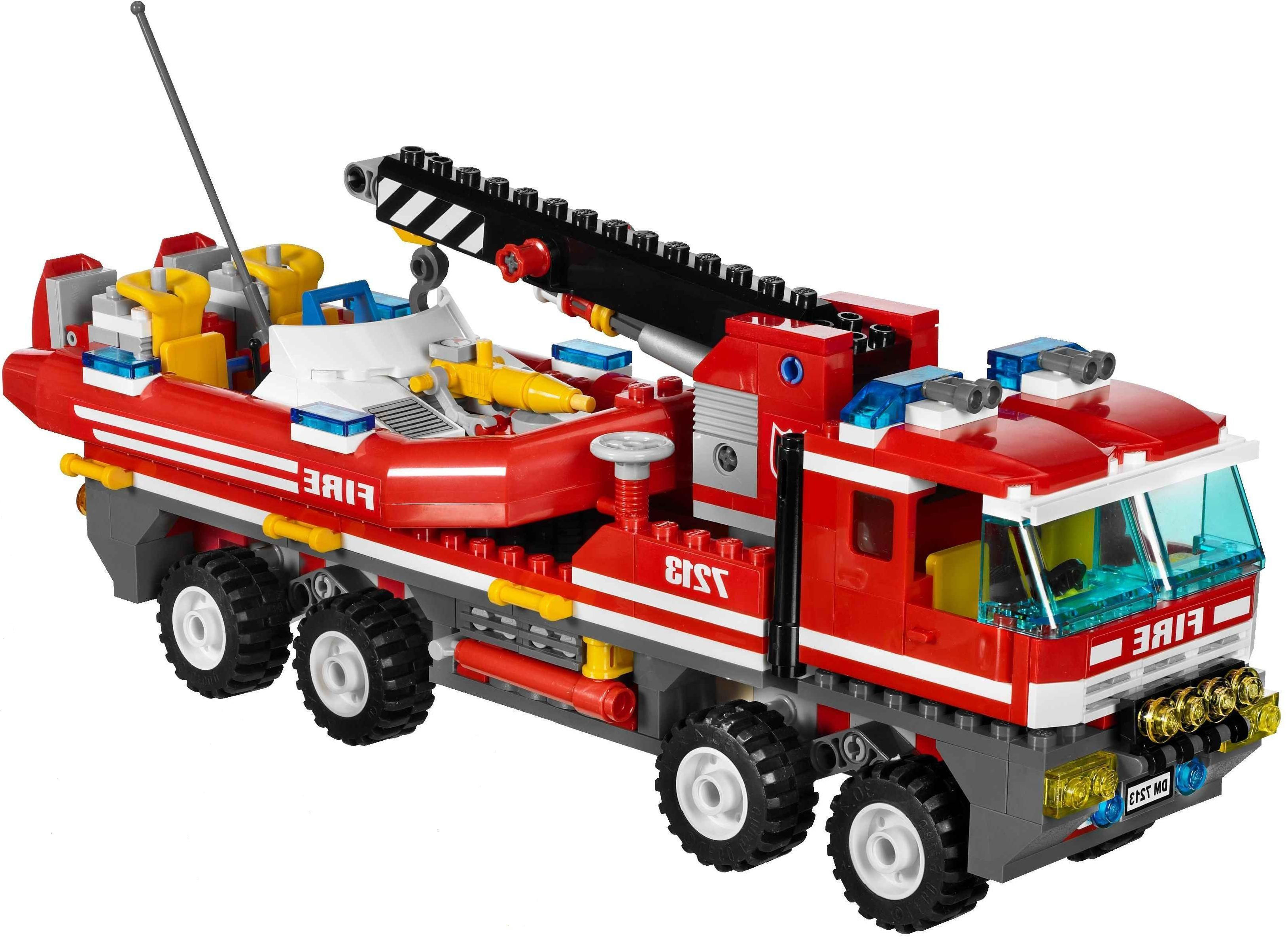 Wallpaper #42i9IpMBSpphPi3-KDNJ457 Lego City 7213 Off Road Fire Truck and Fireboat I Brick City Lego