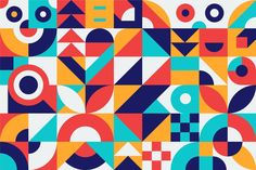 Wallpaper #_bix25IBJvJKYCmEN_fQ491 Formes Geometriques Colorees Abstraites Vecteur Gratuite Geometric