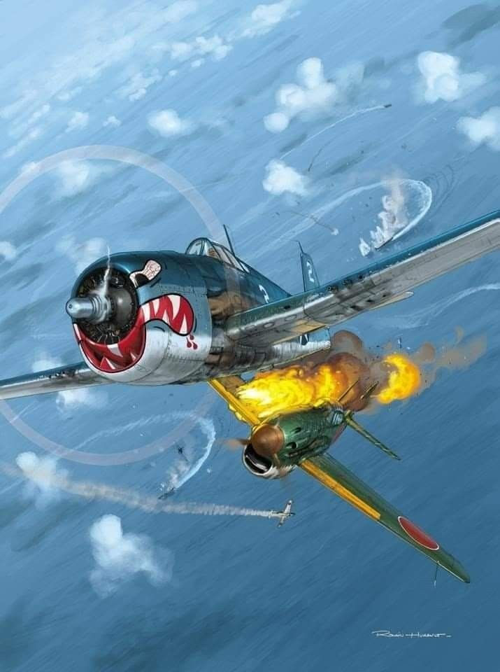 Wallpaper #hrgO15IBJvJKYCmELuEg364 Hellcat Wwii Fighter Planes Aviation Art Wwii Aircraft