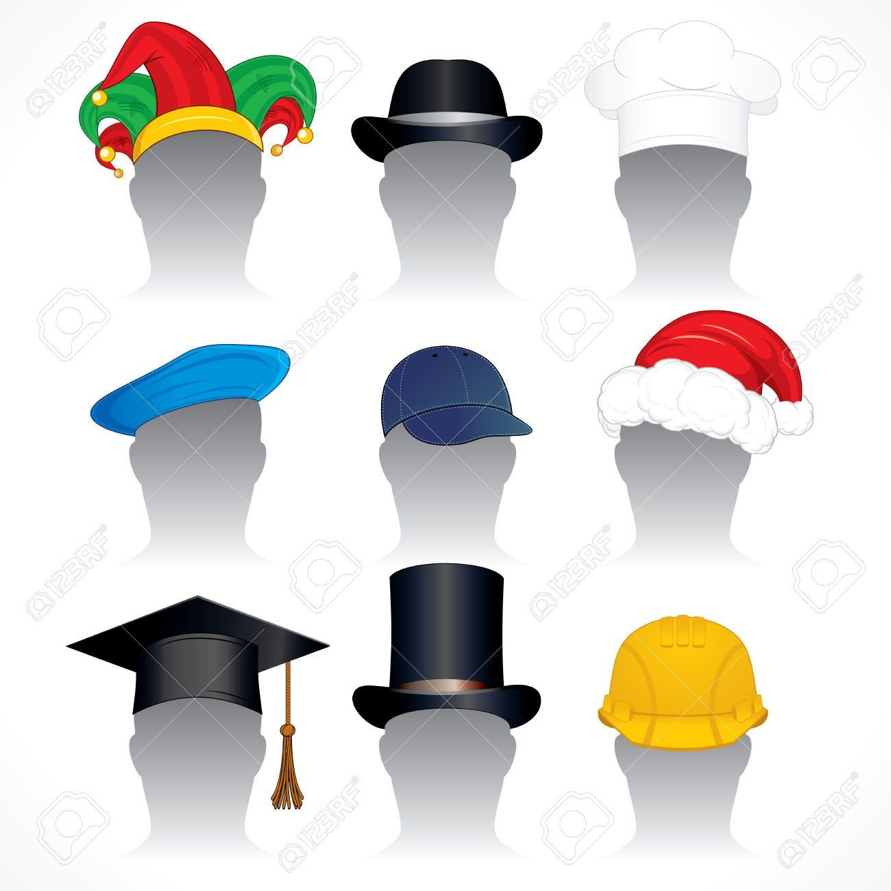 Wallpaper #DUC0L5MBJhL2WPbabr7m90 Hats Clip Art Collection of Detailed Vector Illustrations of