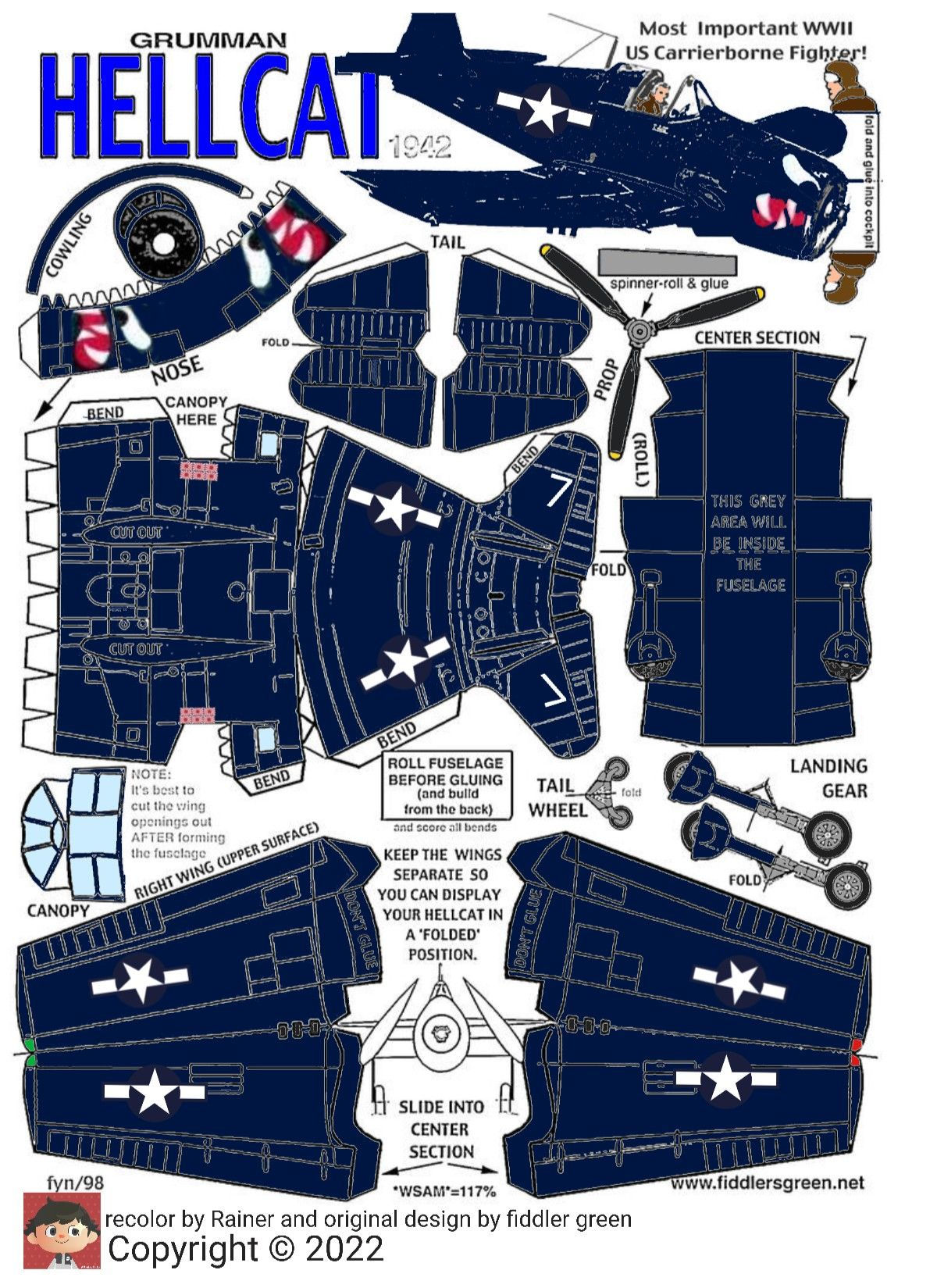 Wallpaper #smjUIJMBSpphPi3-ZS4W253 F6f Hellcat Version 2 in 2023 Paper Models Paper Airplane Models