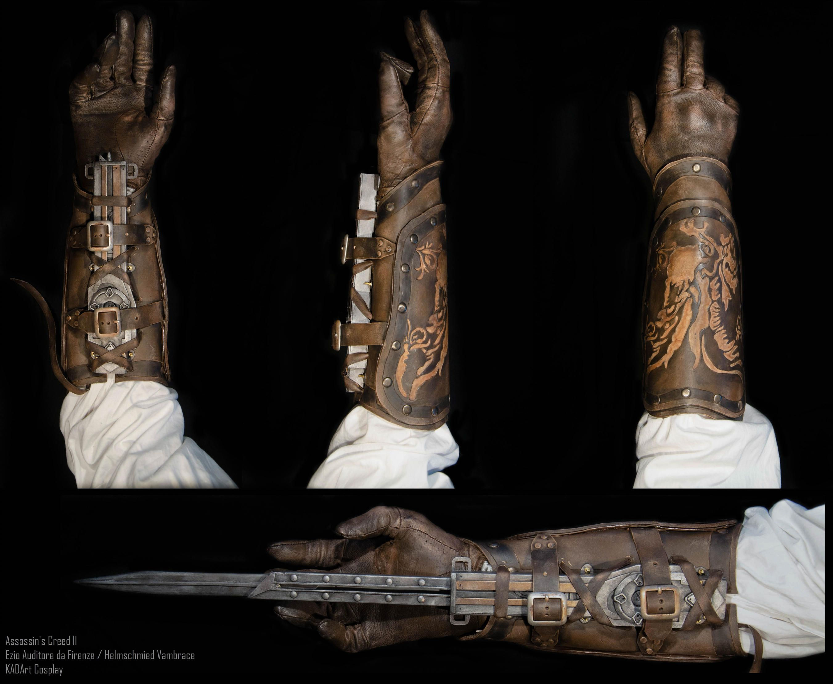 Wallpaper #DWdW85IBSpphPi3-jHVH200 Ezio Auditore Ac Ii Helmschmied Vambrace by Kadart Cosplay