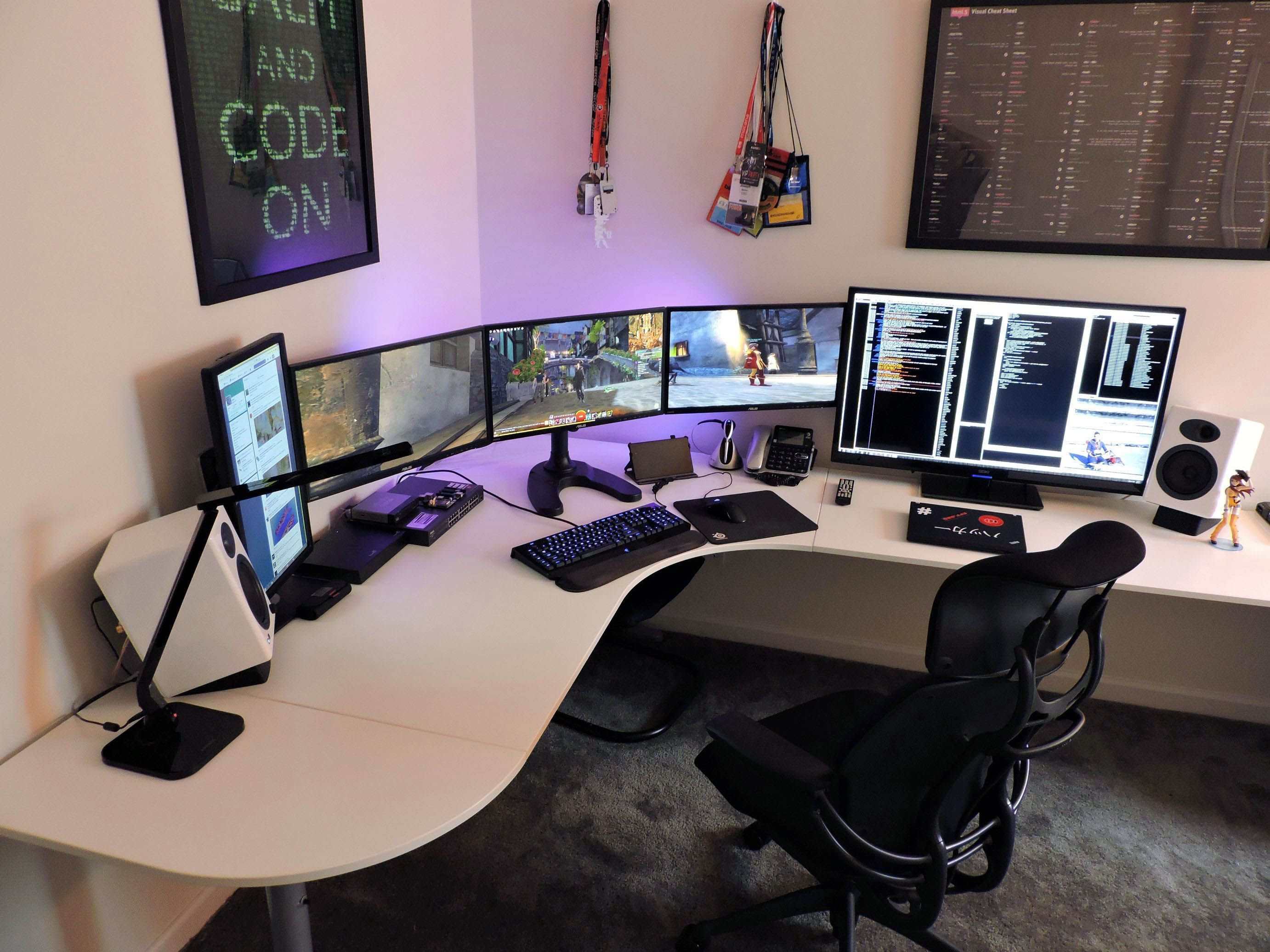 Wallpaper #Lh07LJMBlOZrFDOkAMrZ170 Most Popular L Shaped Gaming Desk Ikea Only on Homesablecom Game