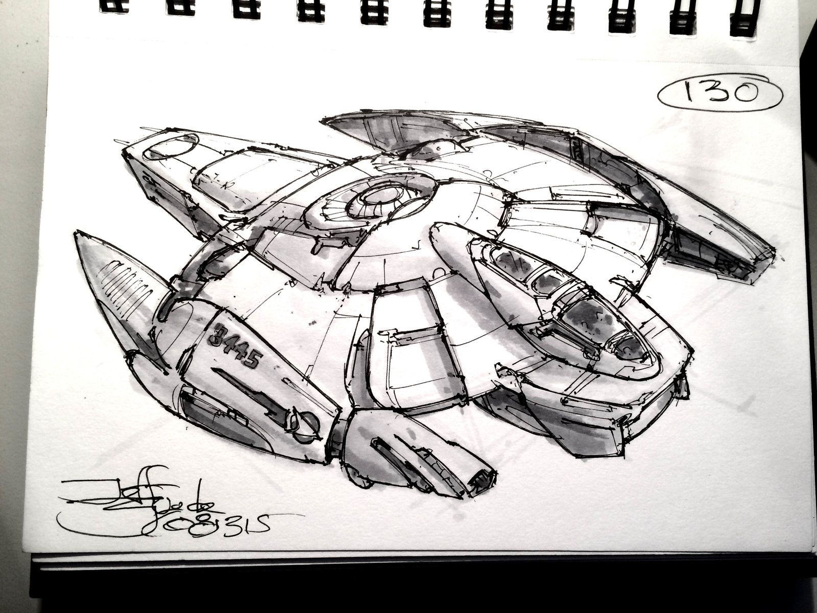 Wallpaper #r7gj2JIBJvJKYCmEhOZY234 Spaceshipaday 130 Jeff Zugale Space Ship Concept Art Star Wars