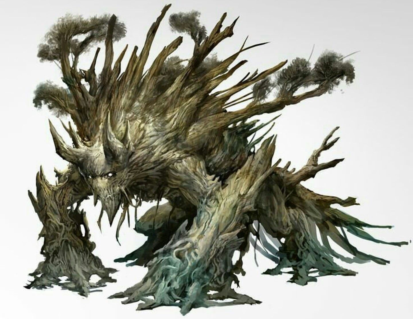 Wallpaper #EBnNNo8BtGB6xQ78dKRC21 Wood Elemental Plant Monster Tree Monster Creature Concept