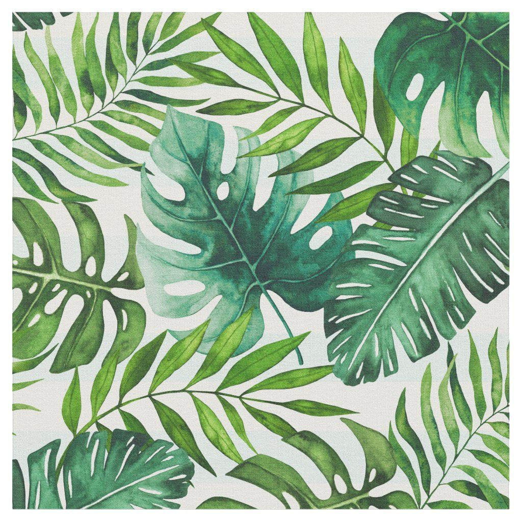 Wallpaper #am19apcBycdYOYFTxHE660 Modern Tropical Green Leaves Pattern Fabric Leaf Background Green