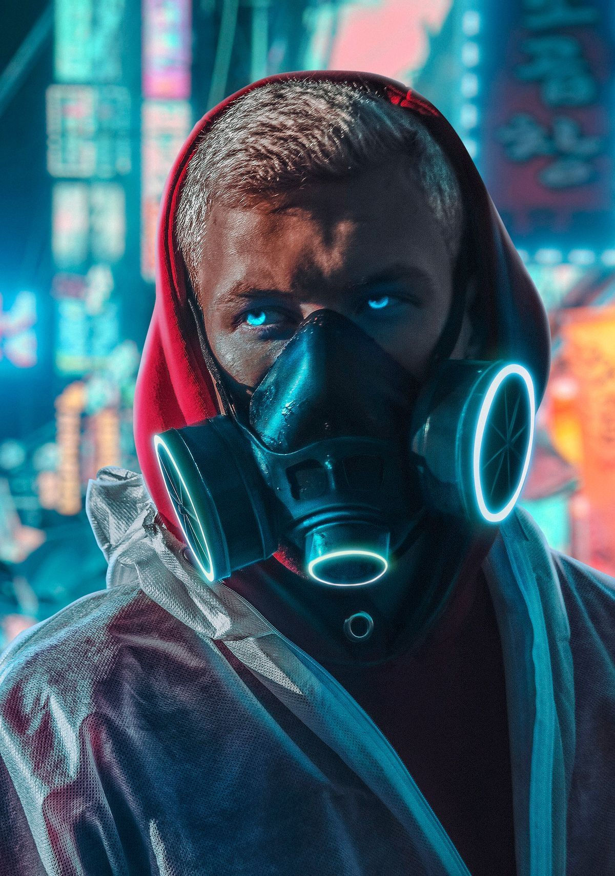 Wallpaper #JXNhhI4BFI5NbQksOB0z35 Portrait Photography Gas Mask Art Cyberpunk Aesthetic Cyberpunk Art
