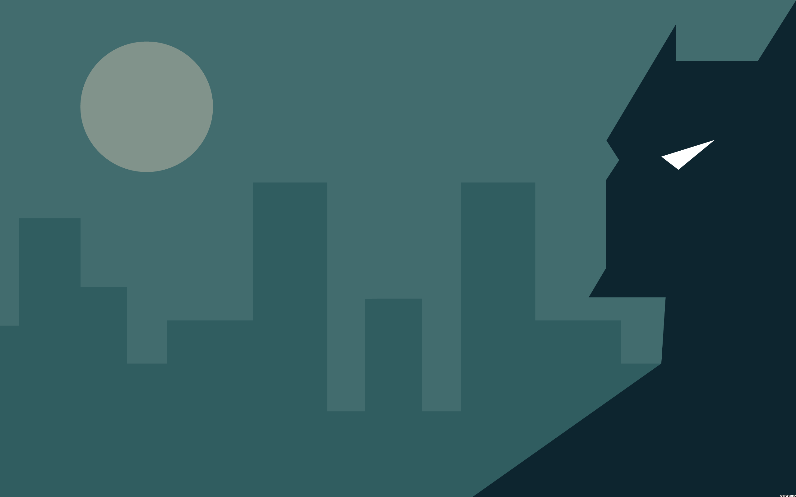 Wallpaper #LXNlhI4BFI5NbQksTx0B43 Minimalist Batman Cityscape at Night