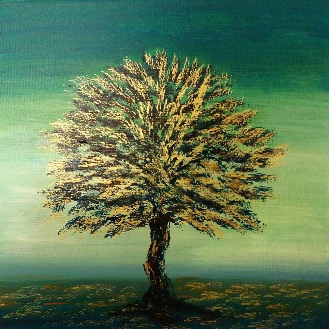 Wallpaper #18733 Pastel Painting Tree at Sunset Original Work Pastel Painting Etsy