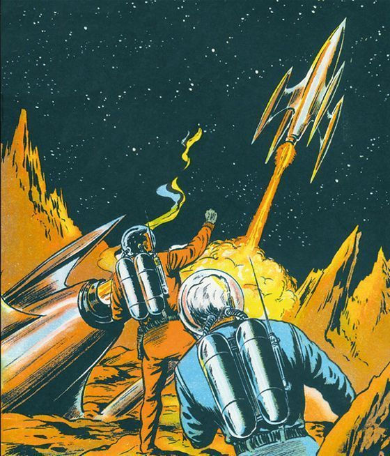 Wallpaper #2LgT3ZIBJvJKYCmEjv7f20 The Vault of the Atomic Space Age Space Art Retro Futurism Retro Art