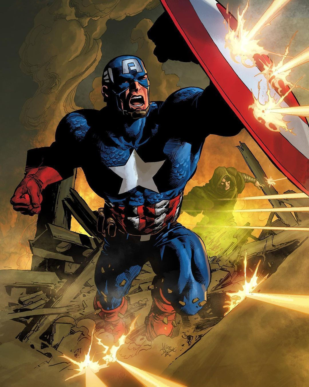 Wallpaper #zWdQ-ZIBSpphPi3-lozD36 Mike Deodato Jr Captain America Colors by at Rainmb Avengers