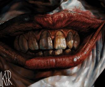 Wallpaper #pLg525IBJvJKYCmE3_XP396 Close Up the Joker Mouth Teeth HD Wallpaper Joker DC Comics Graphic