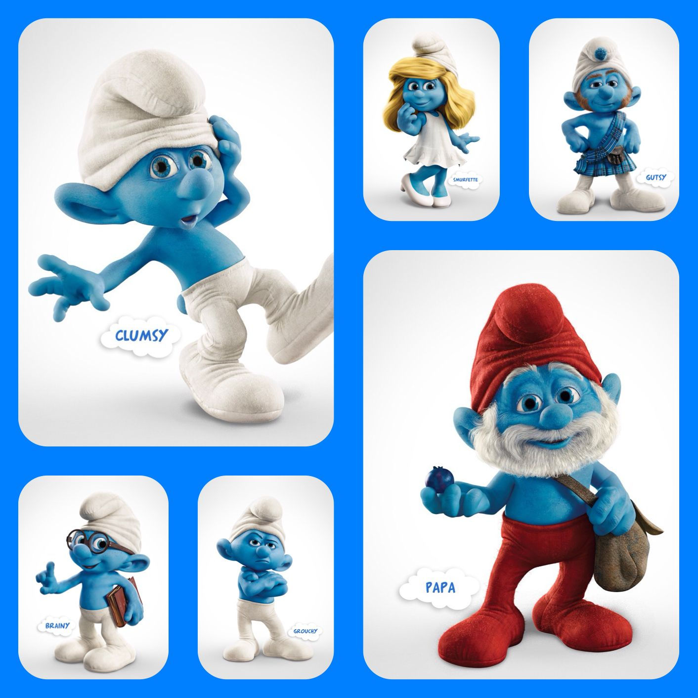 Wallpaper #jmdi6pIBSpphPi3-iEY-166 All the Smurfs from the 1st Movie Clumsy is Definitely My Favorite