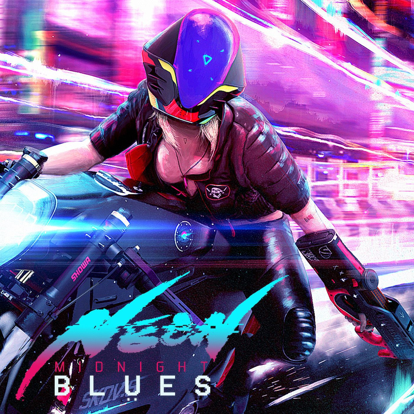 Wallpaper #fLyFO5MBMDFIMcjN7X9M64 Neon Midnight Blues Aurora High Nelson Tai on Artstation at Https