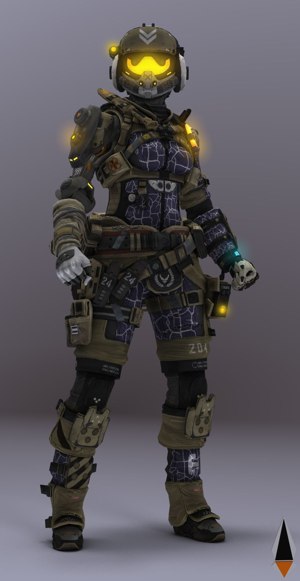 Wallpaper #RhnK944BtGB6xQ78sUXz44 Female Pilot 9 Titanfall 2 by Iamfile on Deviantart Halo Armor Sci
