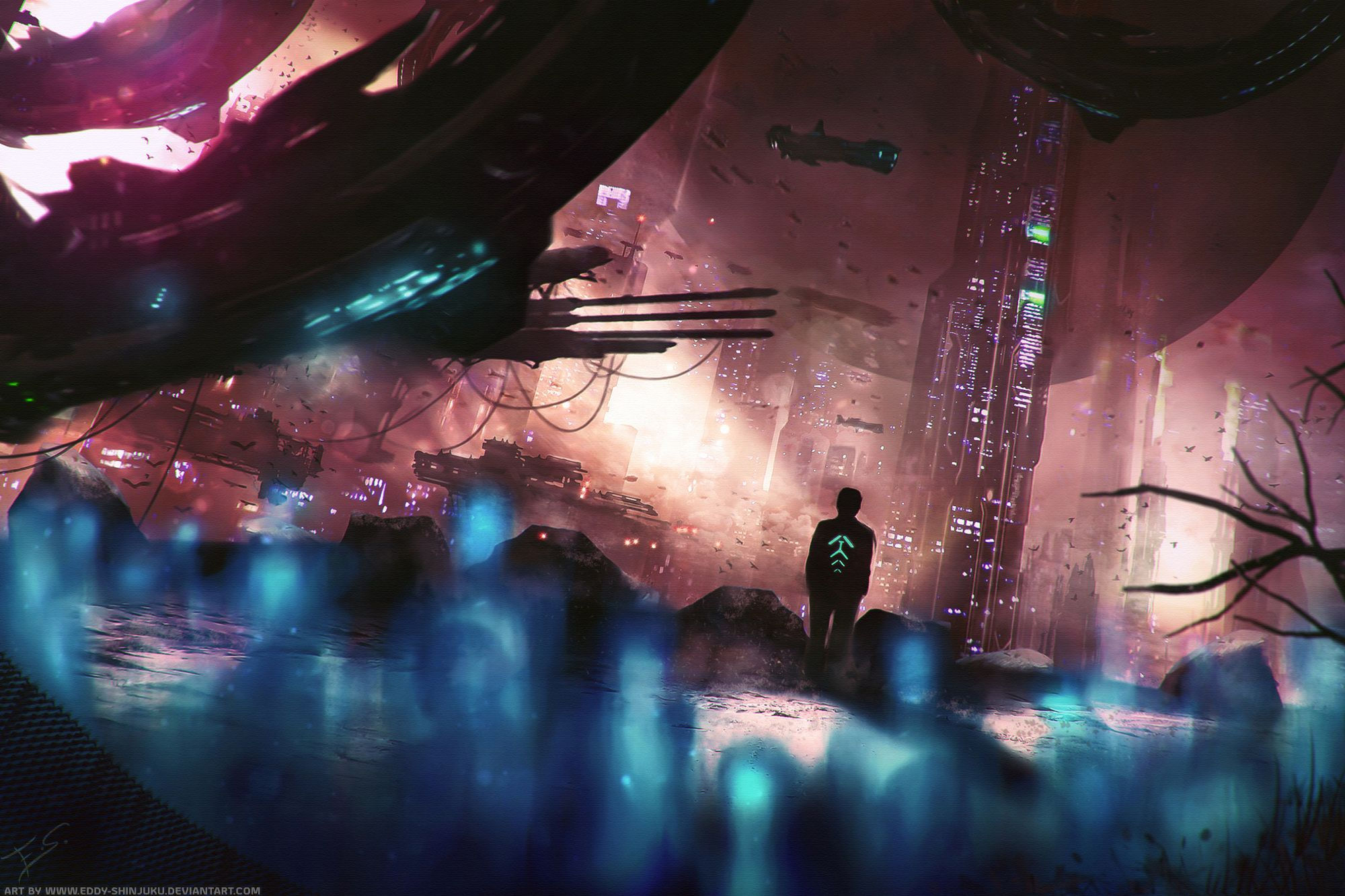 Wallpaper #DBmL_o4BtGB6xQ783UjH39 Sci Fi Novel Evolution Concept Art by Eddy Shinjukudeviantartcom on