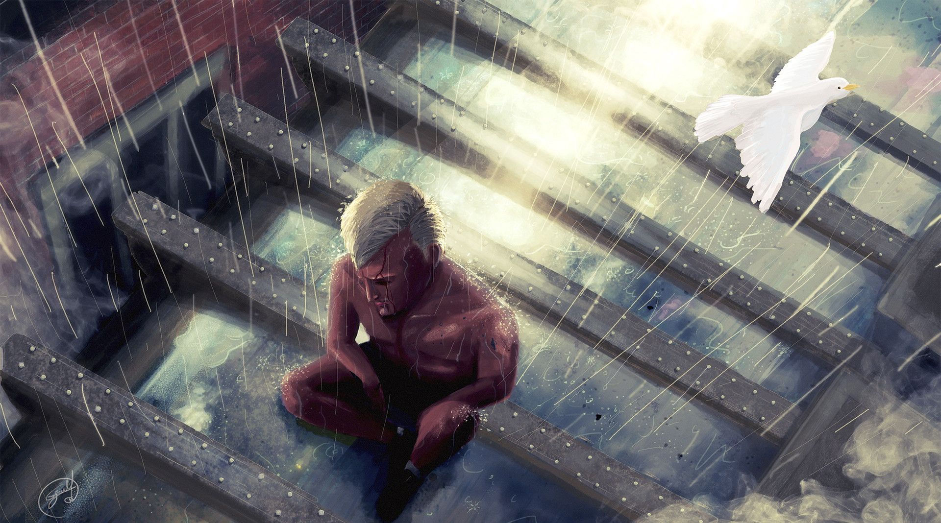 Wallpaper #NIJmQJMB0GiFKesMCsGr287 Guillermo Ross Blader Blade Runner Fan Art Art