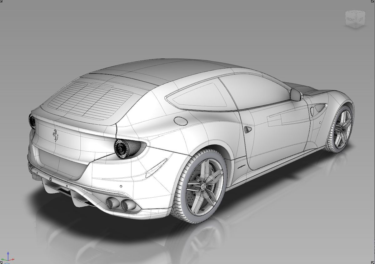 Wallpaper #M0COMZMBJhL2WPbaGcdz307 Ferrari Ff Modeling on Behance Surface Modeling 3D Modeling Rhino 3D