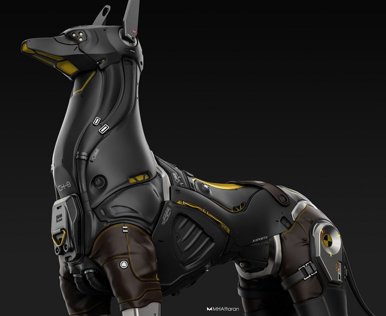 Wallpaper #32cE-5IBSpphPi3-g5LU27 The Robotic Dog Mohammad Hossein Attaran on Artstation at Httpswww