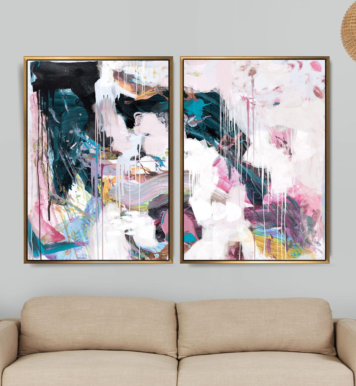 Wallpaper #Wx2kLZMBlOZrFDOksdHo220 Set of 2 Prints Abstract Art Print Set 2 Abstract Prints Etsy
