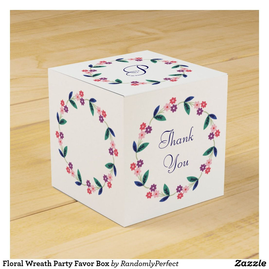 Wallpaper #t1gvNJMBzN9vxX34wjvo264 Floral Wreath Party Favor Box Zazzlecom Party Favor Boxes Favor