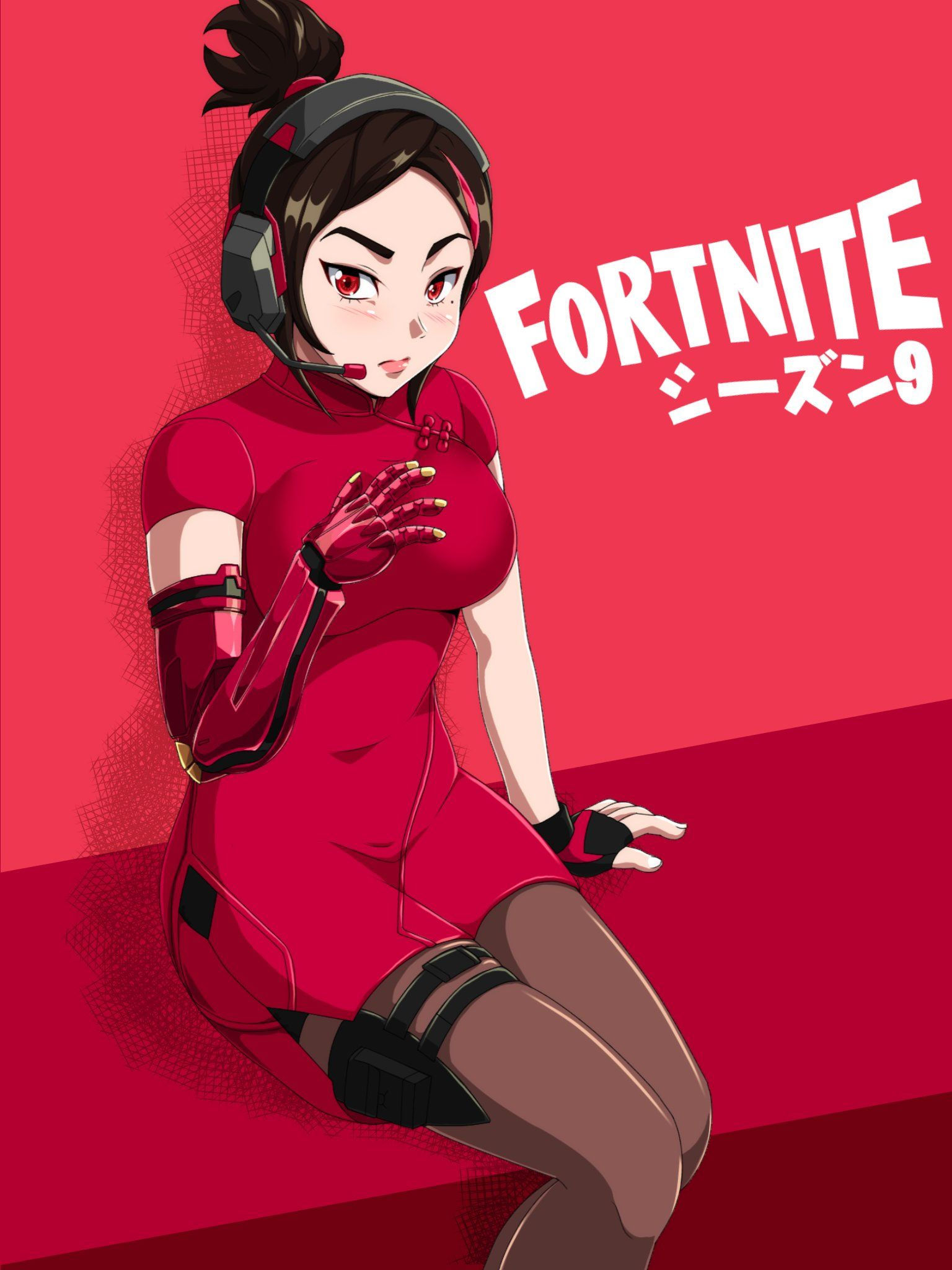 Wallpaper #02fnD5MBSpphPi3-8vCi150 Credit at Mu34mi on Twitter Fortnite Anime Drawings Fanart Art
