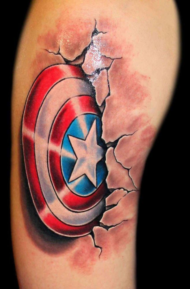 Wallpaper #P5zO4JIBZHQxiYarB7hG173 Captain Americas Shield Tattoo Autos Und Motorrader