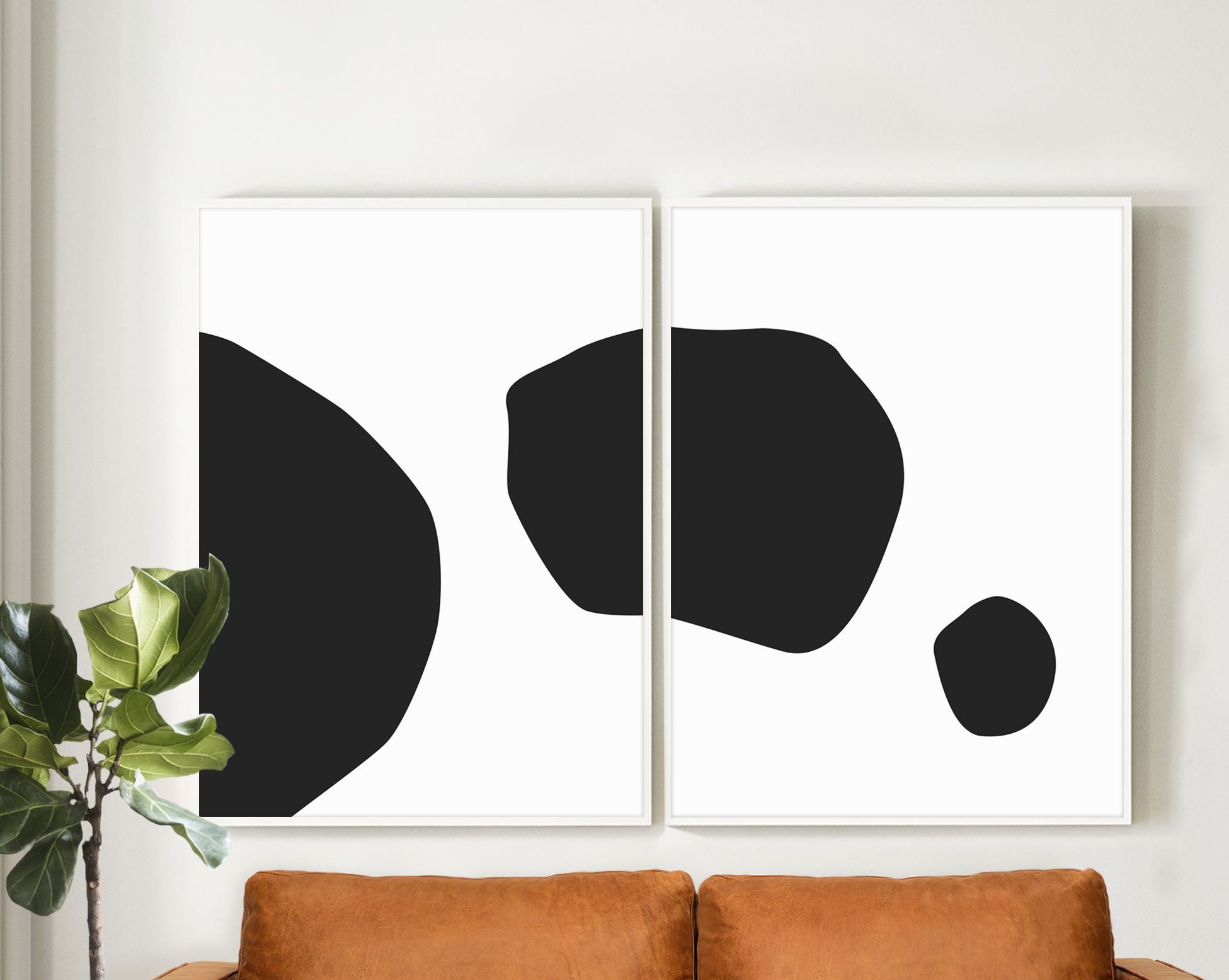 Wallpaper #52dQ-5IBSpphPi3-YpO8299 Black and White Abstract Art Circles Art Print Abstract Shape Prints