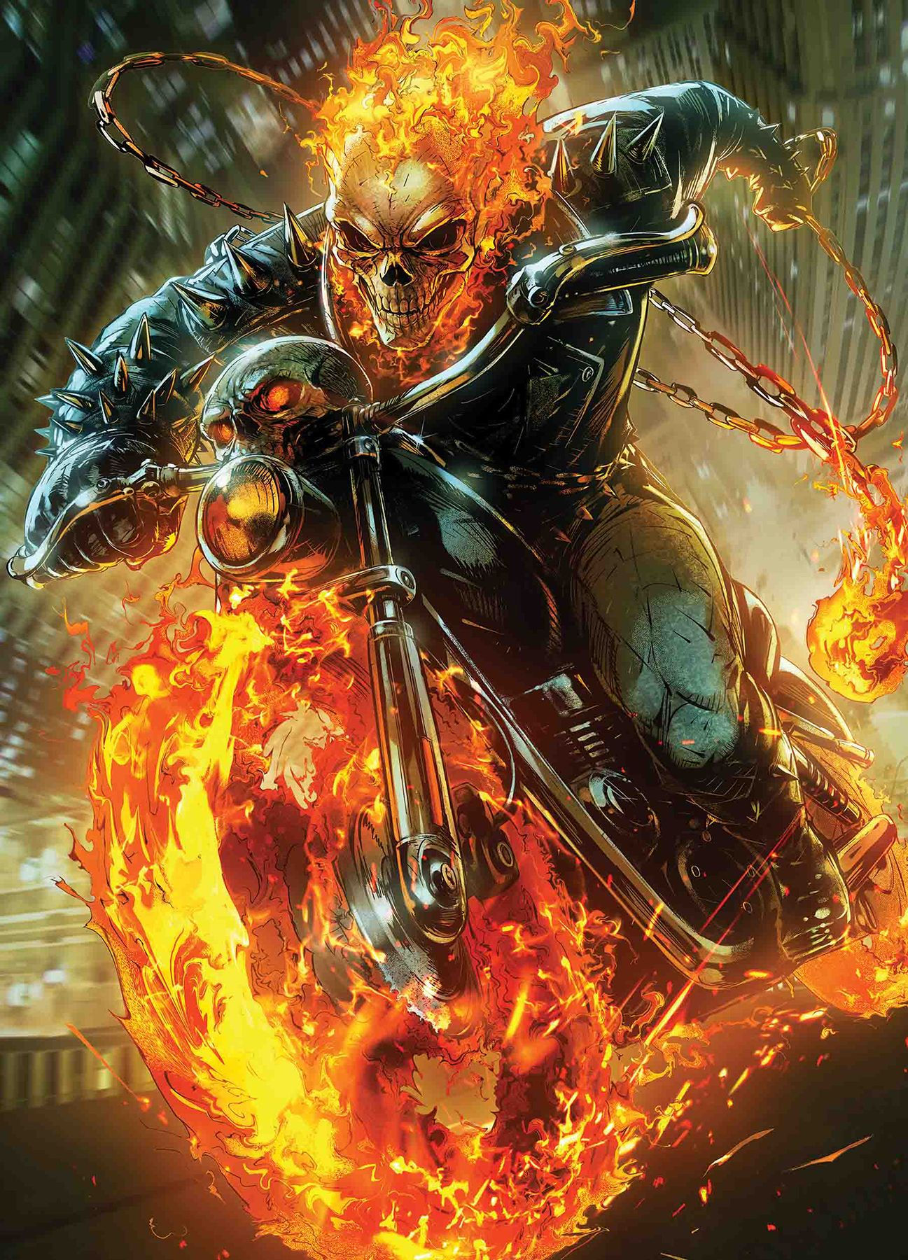 Wallpaper #4_QTOpMBKFX8bn3r23cf11 Cosmic Ghost Rider 4 Variant Marvel Comic Character Comic Book