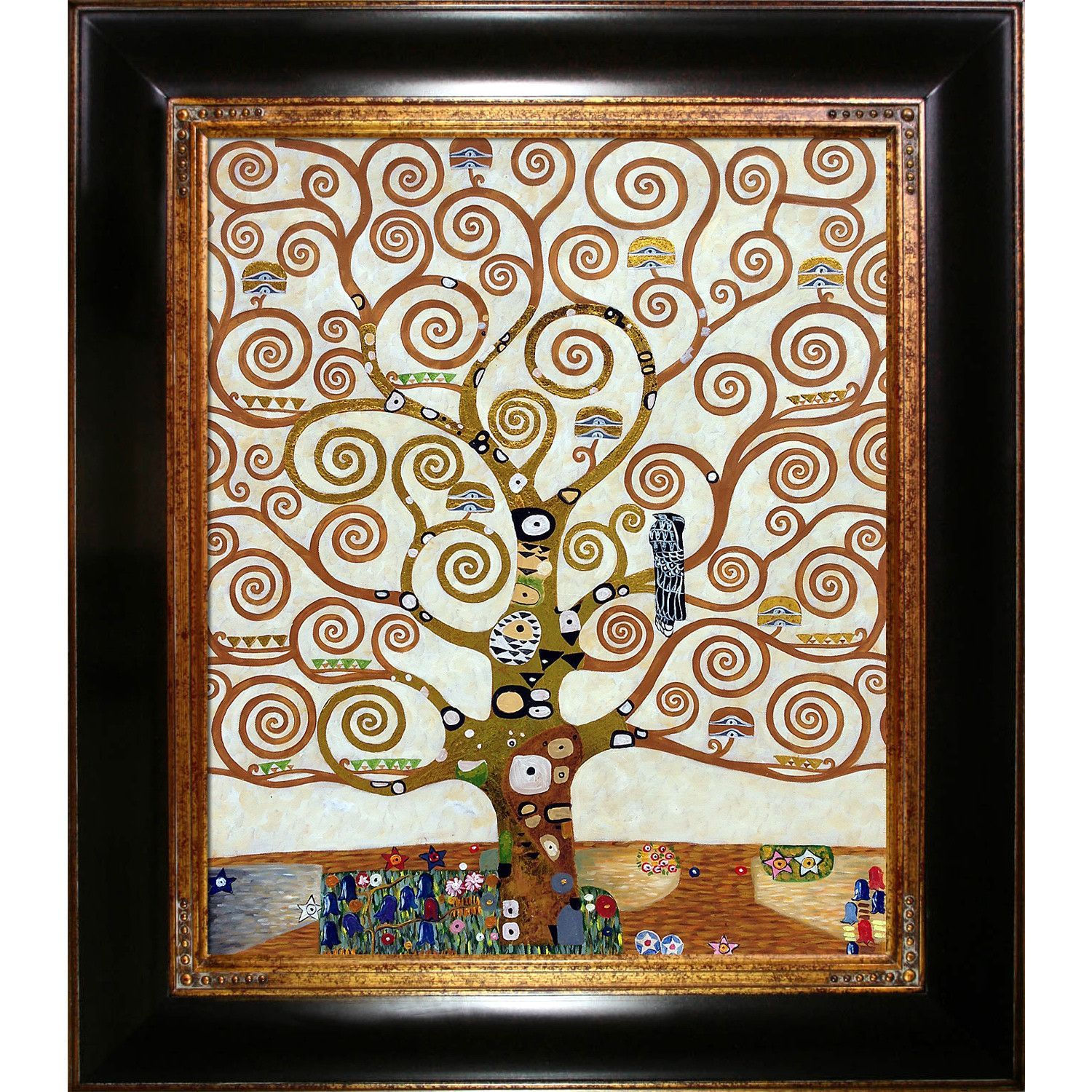 Wallpaper #sxqQTpMB1yWOL4qge31q276 Luxury Line Tree of Life by Gustav Klimt Picture Frame Painting on