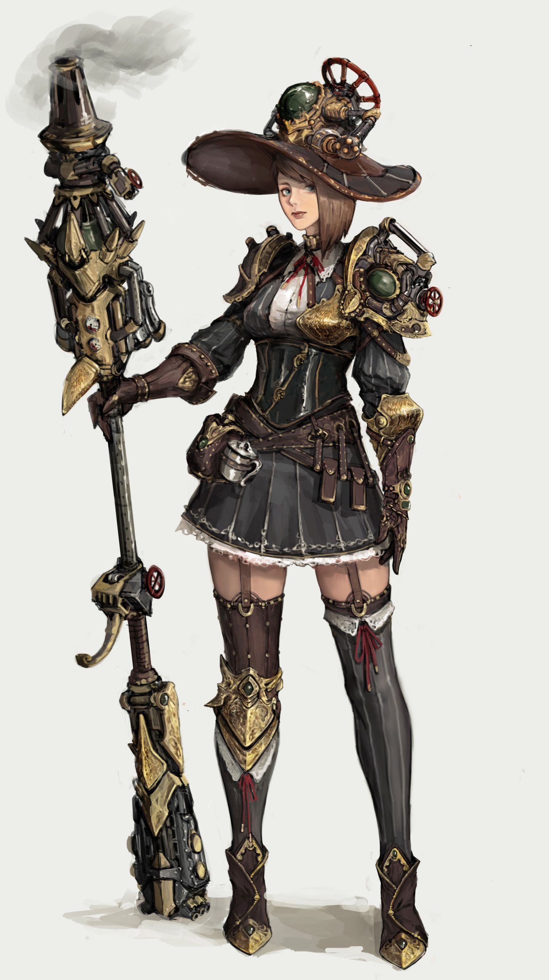 Wallpaper #4hkEF48BtGB6xQ78sm777 Artstation Character Concept Design Level Pm Steampunk Characters
