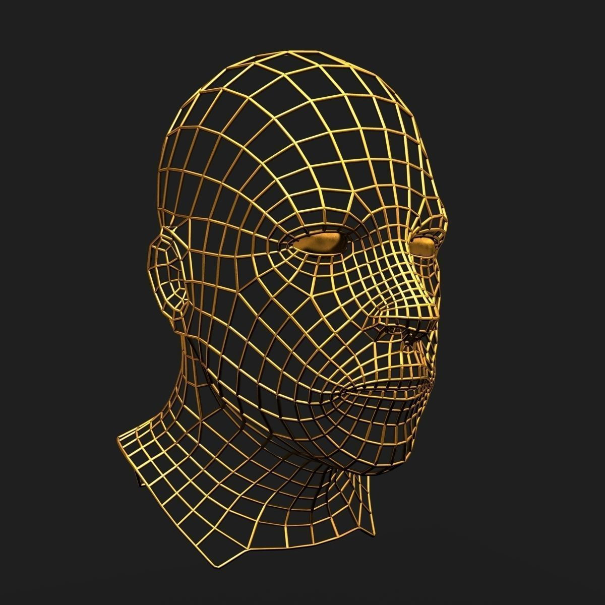 Wallpaper #zBliOo8BtGB6xQ78Jqw854 Human Face Wireframe Geometry 3D Model 3D Model Character 3D Model