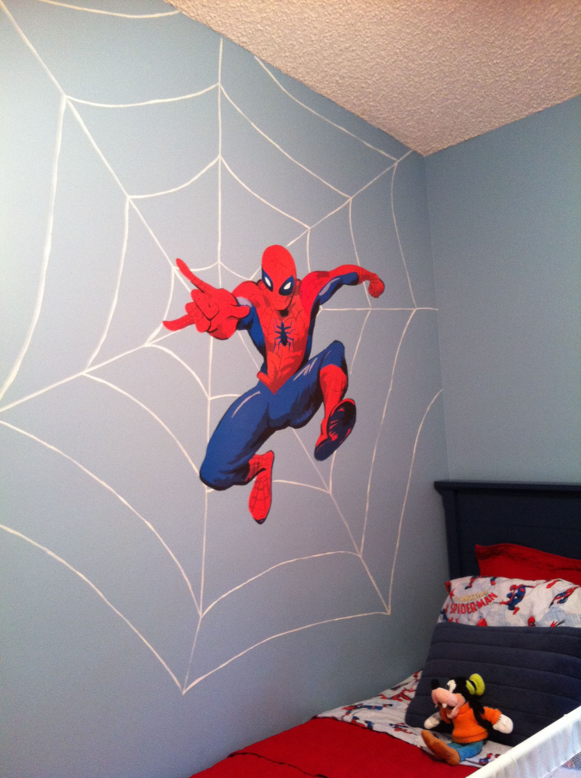 Wallpaper #JH1Z8Y4Bnwiau_P6nwl810 20 Spiderman Room Decorations Wall