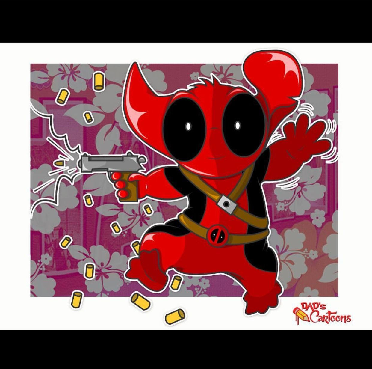 Wallpaper #kWfN65IBSpphPi3-RE5o15 Deadpoolstitch Print from Dads Cartoons Stitch Deadpool Print