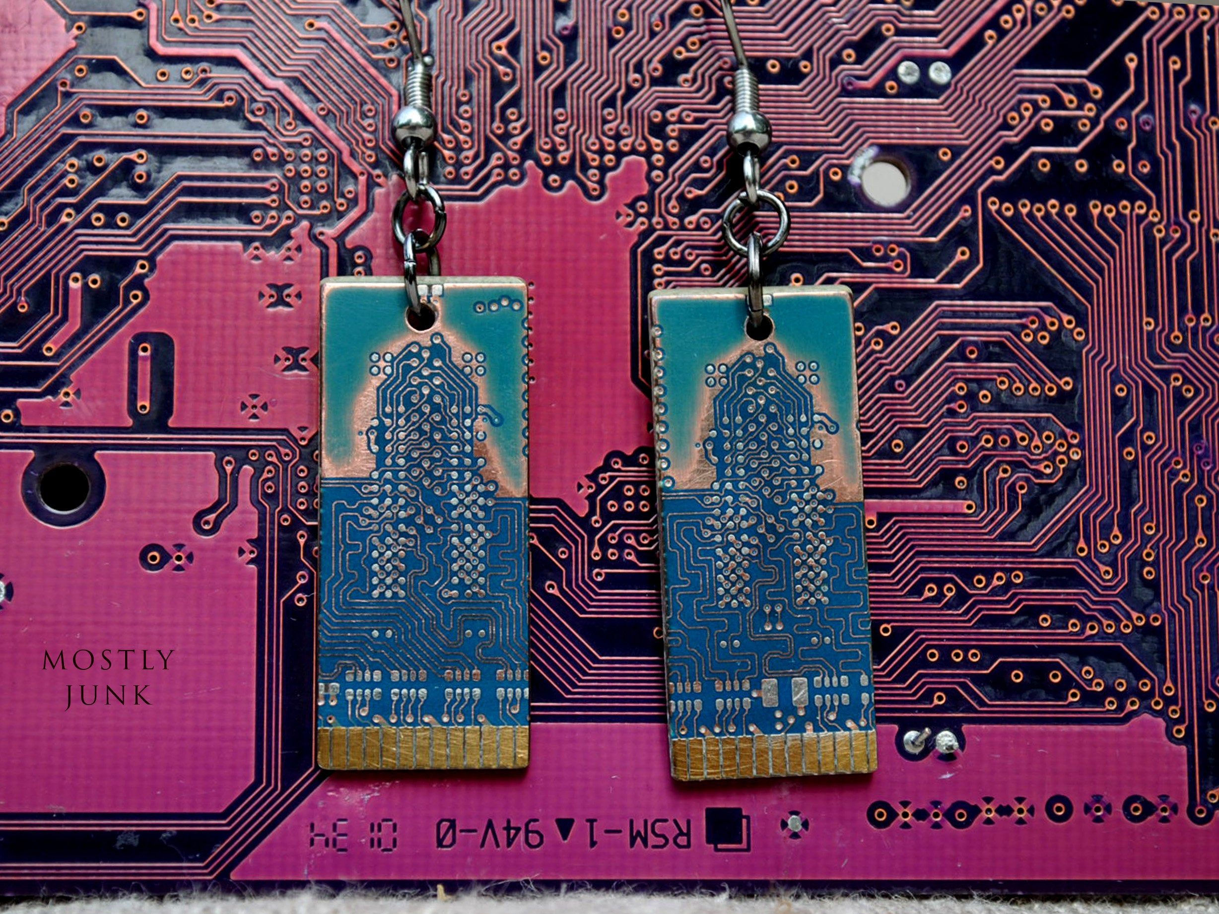 Wallpaper #QubWMpMBA7IOc3WmGhLe442 Cyberpunk Blue Ram Earrings Repurposed Circuit Board Geek Etsy