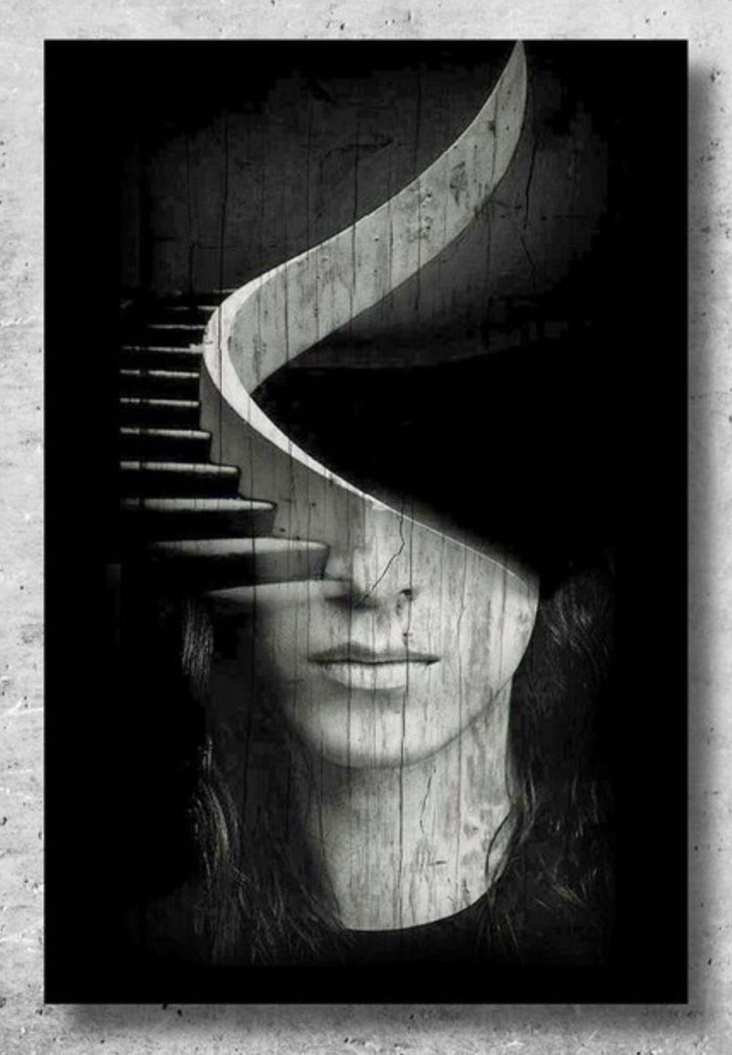 Wallpaper #QmdJ55IBSpphPi3-yTfe152 Abstract Pencil Drawings Abstract Faces Multiple Exposure Double
