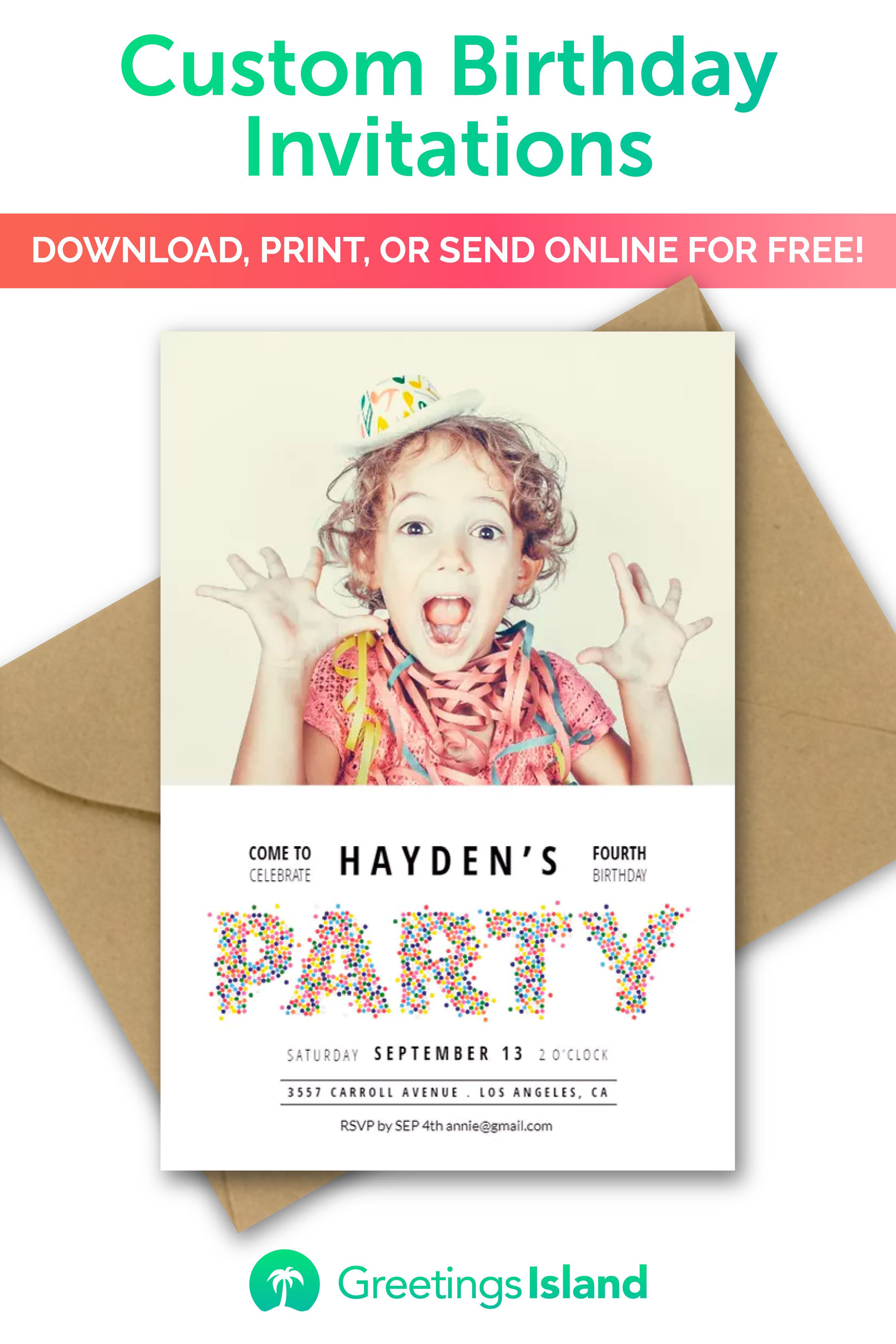 Wallpaper #tbne3ZIBJvJKYCmEsQLe127 Create Your Own Birthday Invitations Free Printable Printable Templates