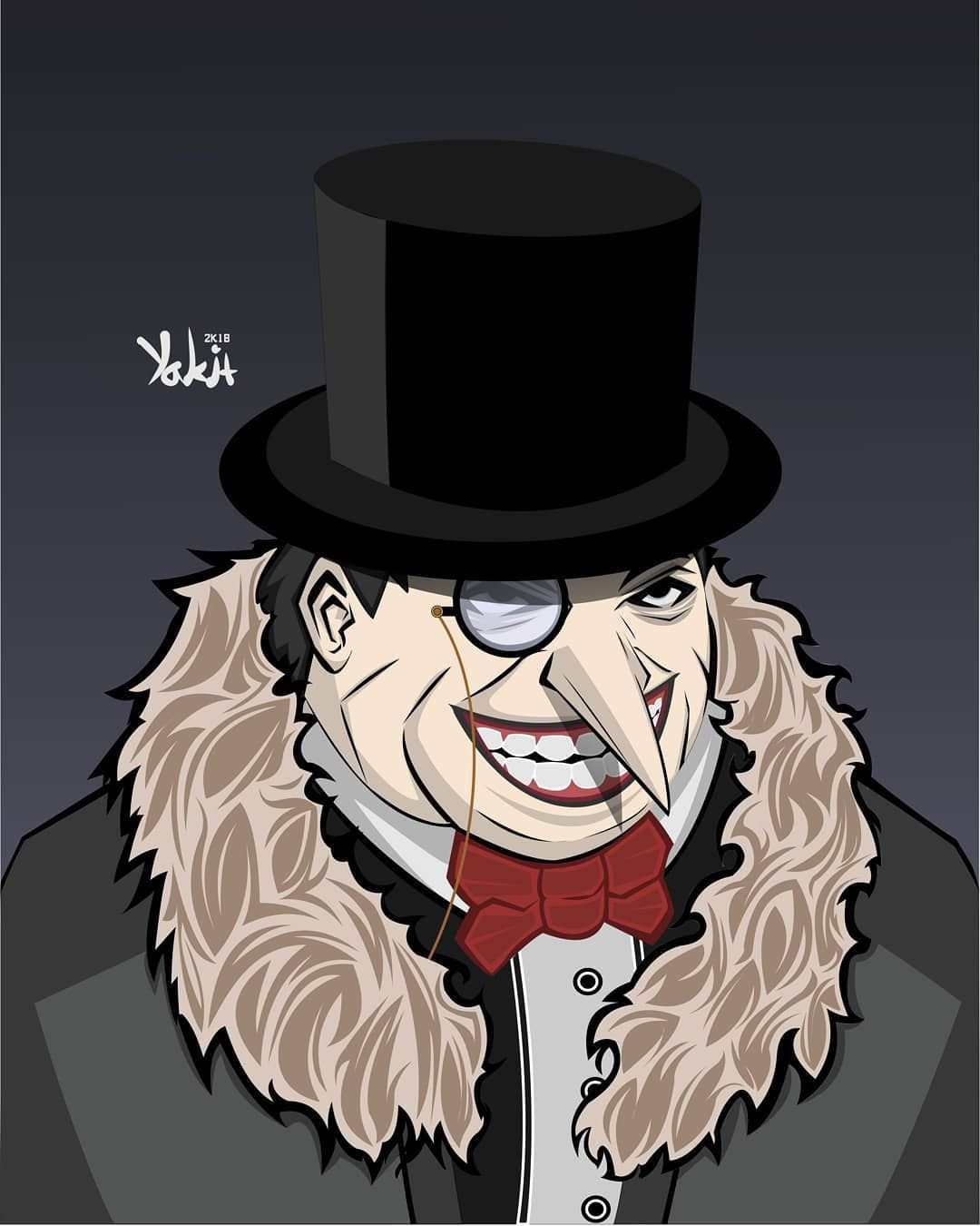 Wallpaper #QwNXY5MBpyOg8YnEYtWo122 3 the Penguin Art Artwork Fanart Character Drawing Digitalart