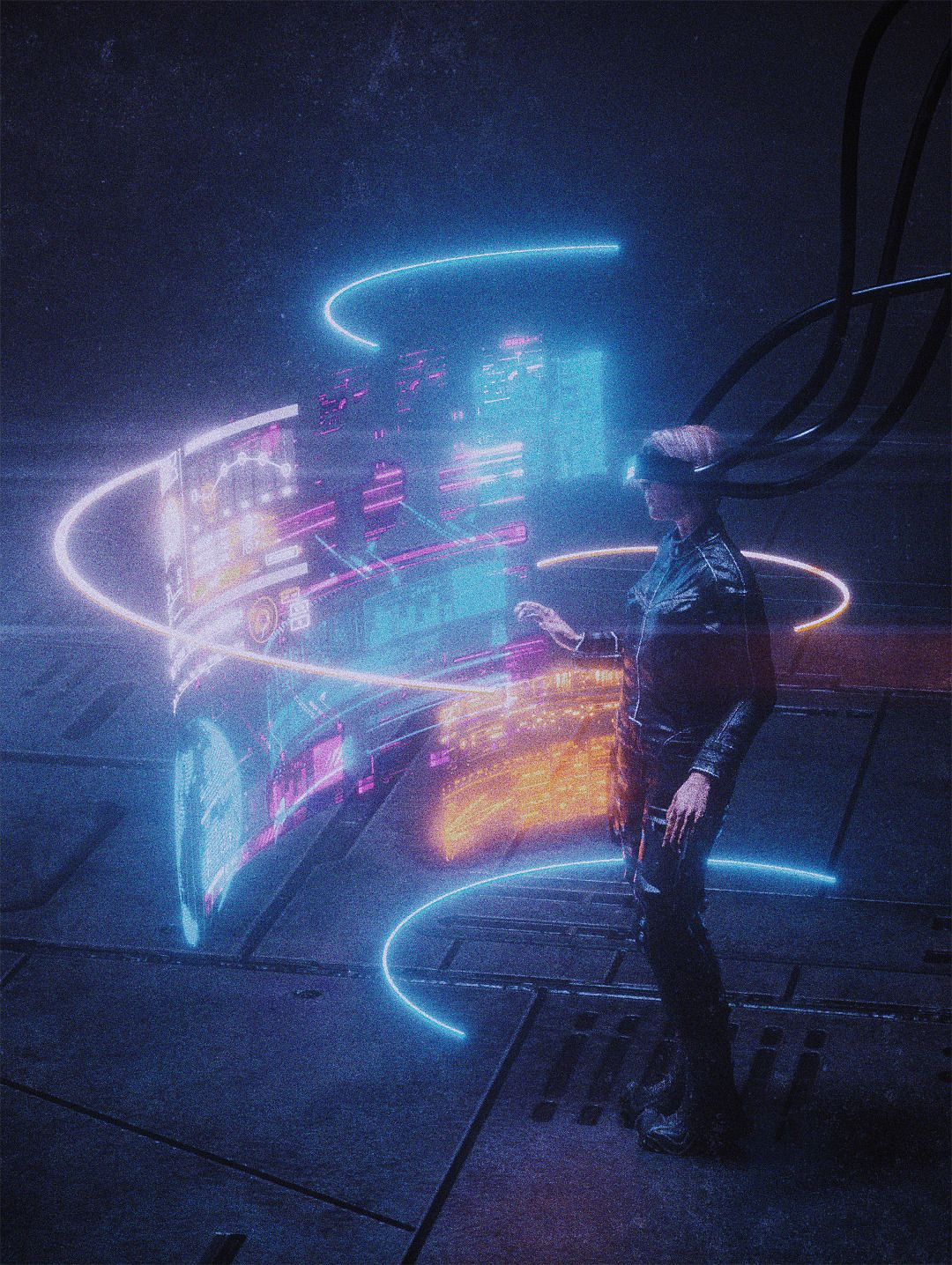 Wallpaper #yDtpbpcBSWmA-tzpi44t15 Polygonatic Devoe Cyberpunk Art Cyberpunk Aesthetic Sci Fi