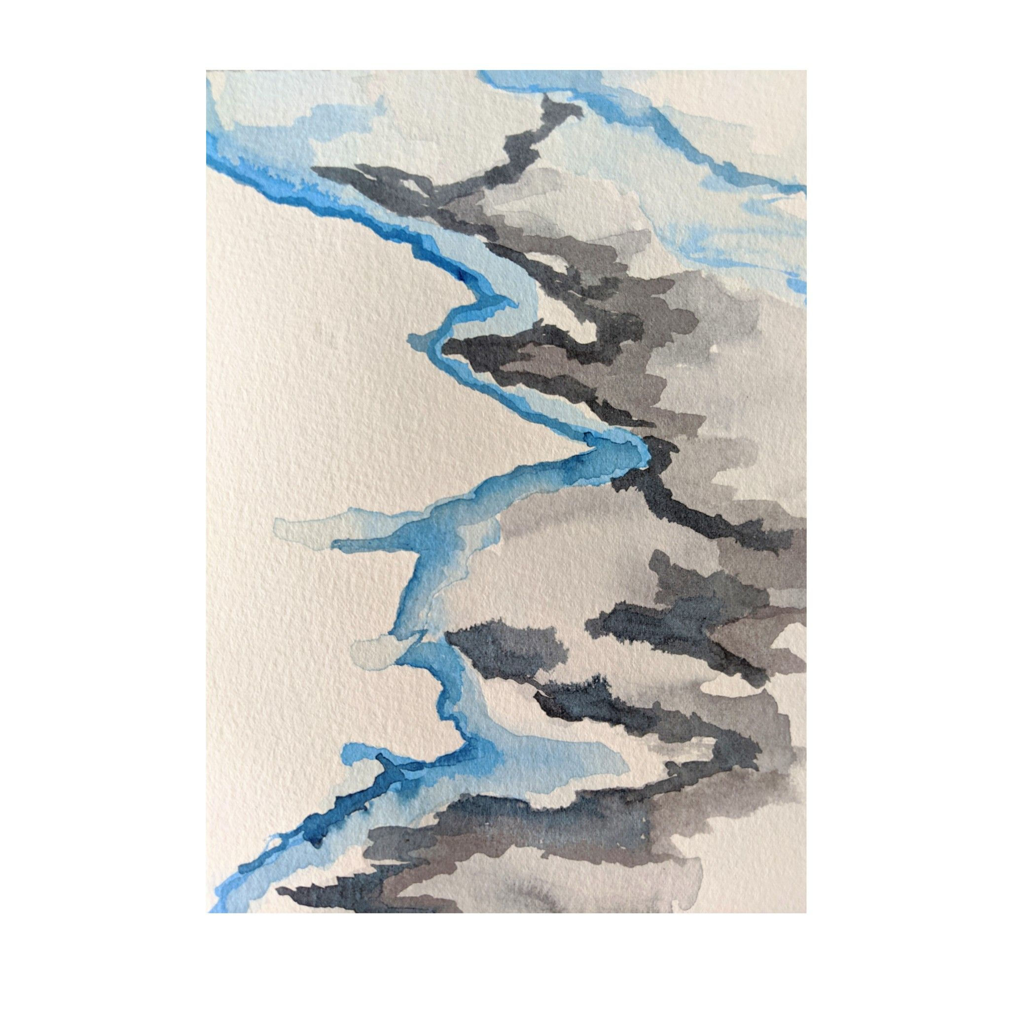 Wallpaper #aWdbBJMBSpphPi3--bfl346 Watercolor Abstract River Collection Abstract Drawings Abstract