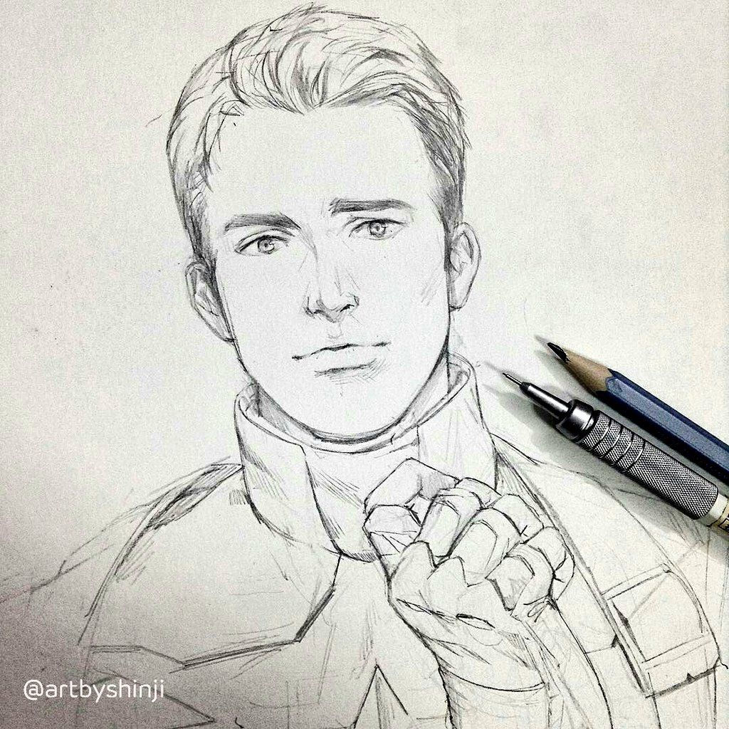 Wallpaper #aHQDwo4B_8f4nGFaFm7j48 Hbd Chris Evans Marvel Art Drawings Avengers Drawings Art Drawings