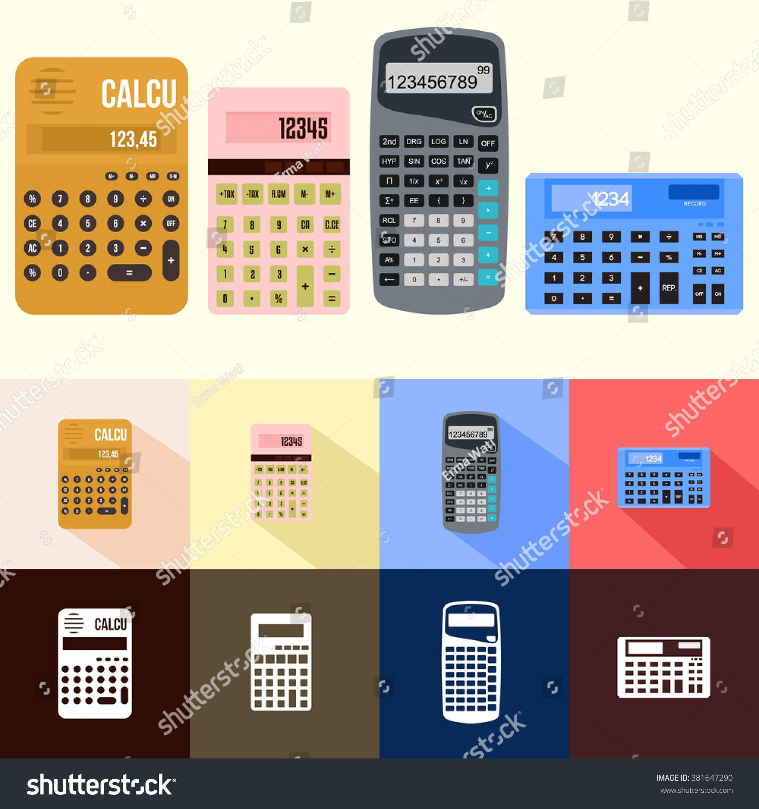 Wallpaper #XmepBpMBSpphPi3-QcIQ118 Smart and Old Calculator Flat Design Old Calculator Art Academy Card