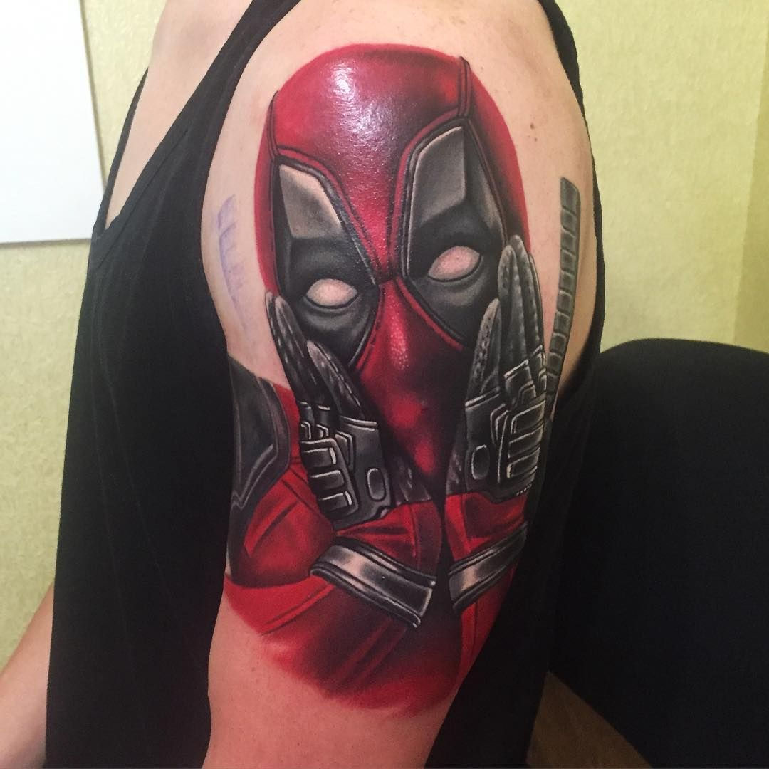 Wallpaper #9130c Marvel Tattoo Photo by Gus H Tattoo on Instagram Deadpool