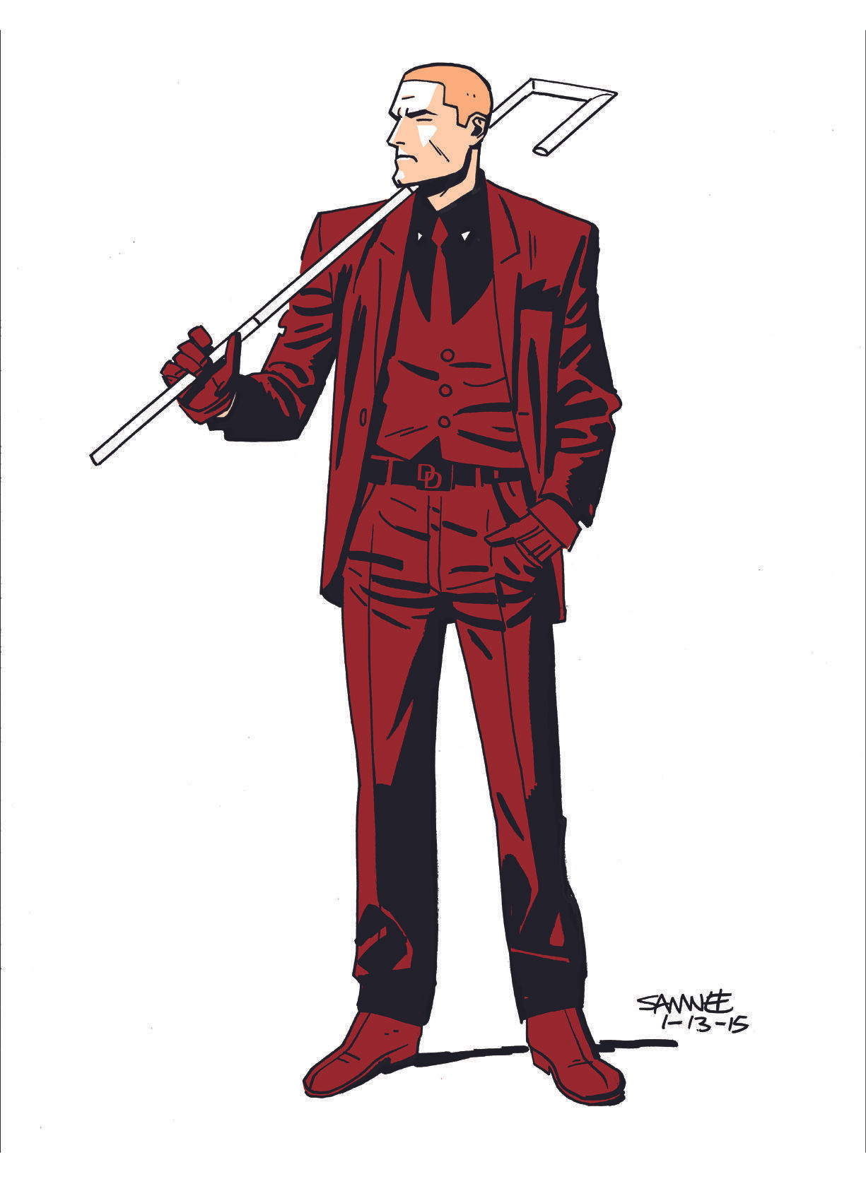 Wallpaper #0TG3NZMB5zzyi_yY41eA295 Chris Samnee Shares Daredevil Concept Art Ahead of Finale in 2024