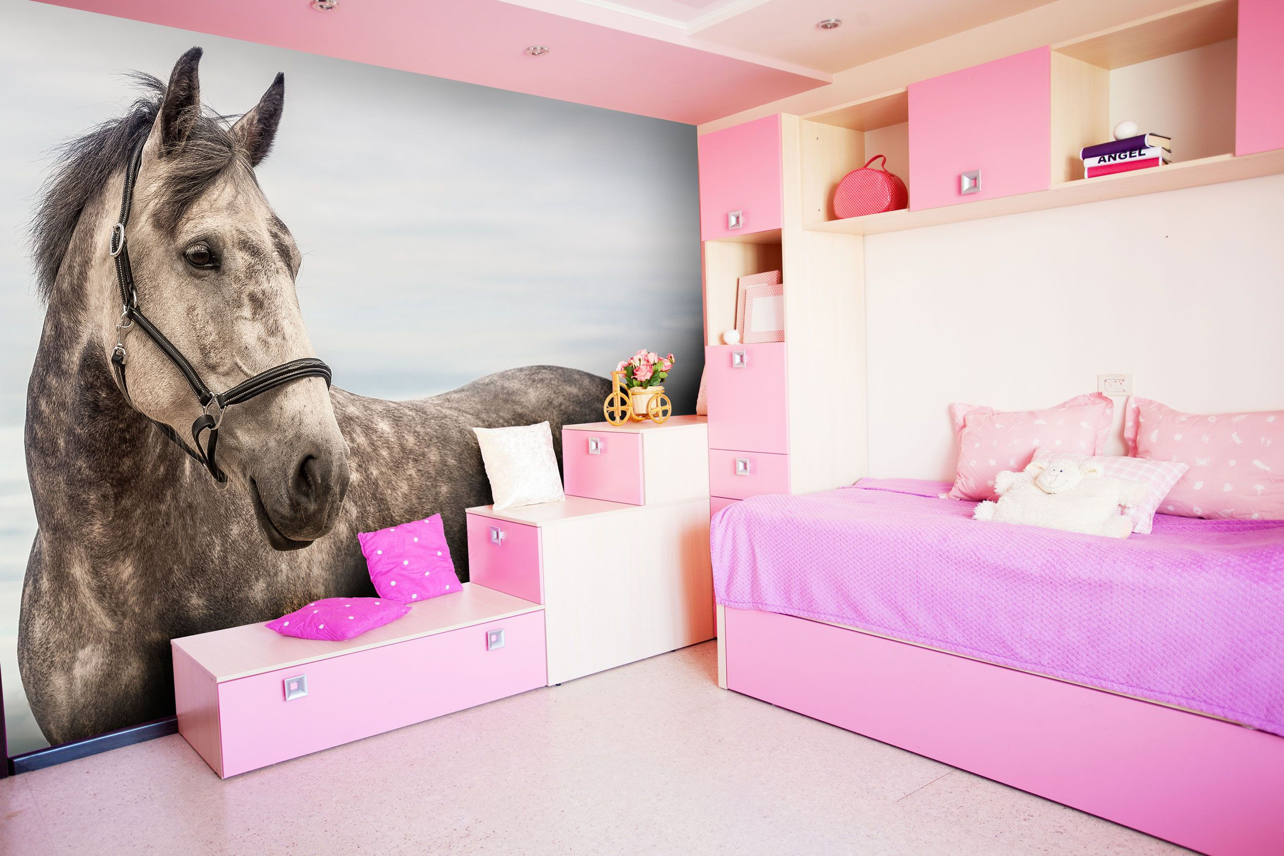 Wallpaper 6d707 Wistful Smile Horse Themed Bedrooms Bedroom Themes Girl Room HD Wallpaper 6d707