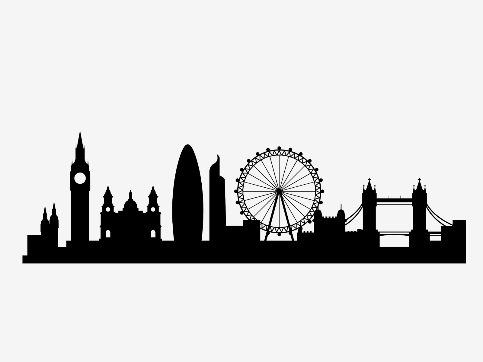Wallpaper #Imf_DJMBSpphPi3-ZuKh389 Silloette of London Skyline London City Skyline Svg London Skyline