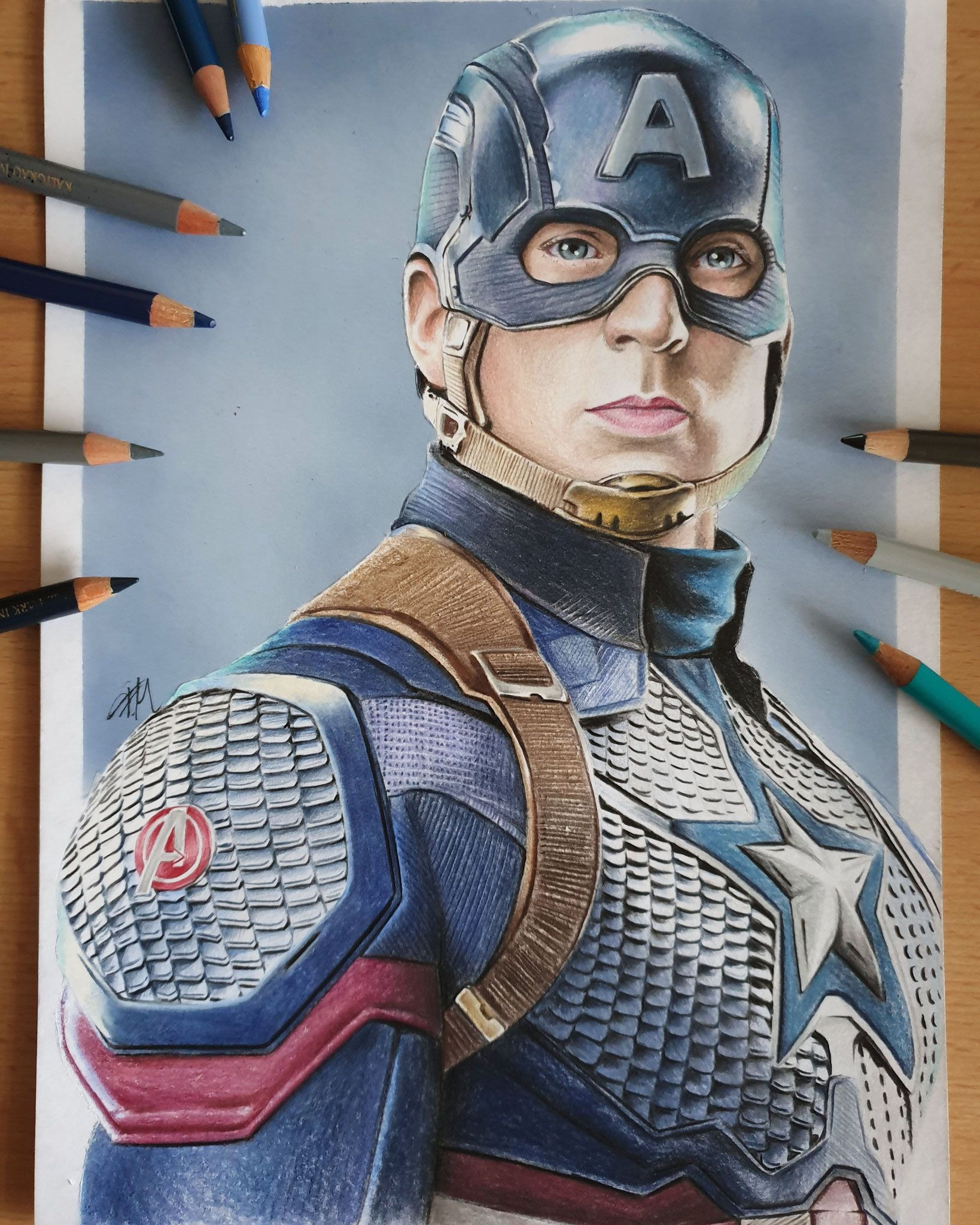 Wallpaper #Q6UoOJMBVBiSkHCaFY0Z164 Captain America MCU Fanart Art by at Icedragonart Cms Insta