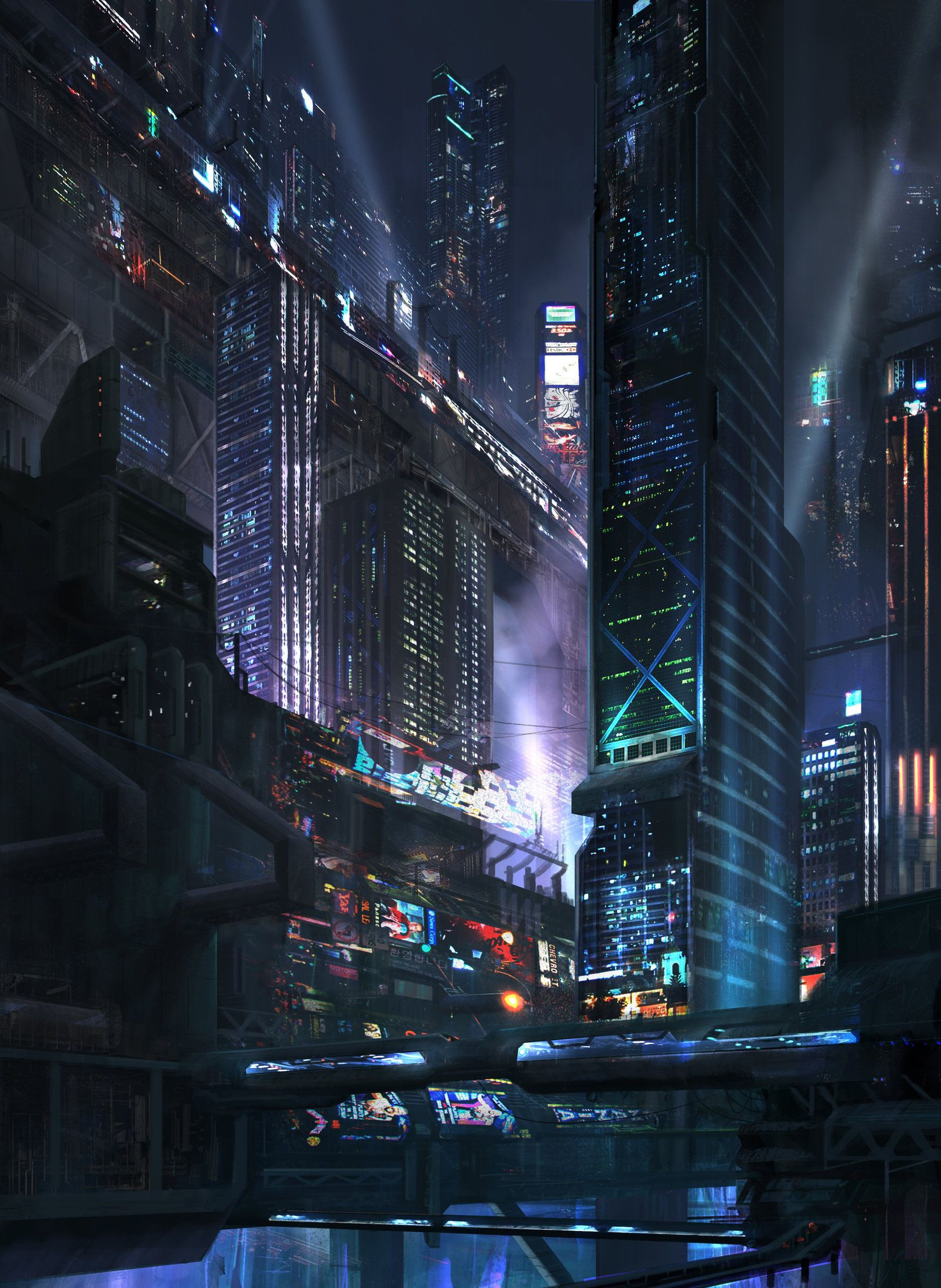 Wallpaper #QkVcpo4B7YBJg1BVHabw35 City Scape 2 by Pk87deviantartcom on at Deviantart Cyberpunk 2077